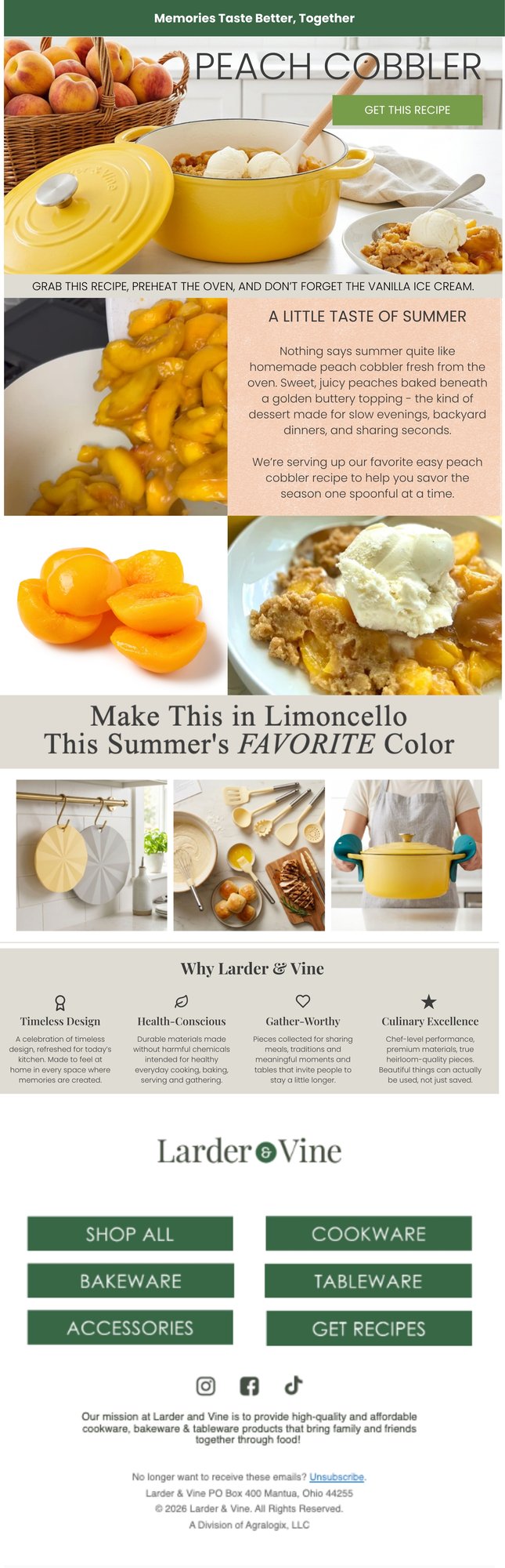 Email Peach Cobbler
