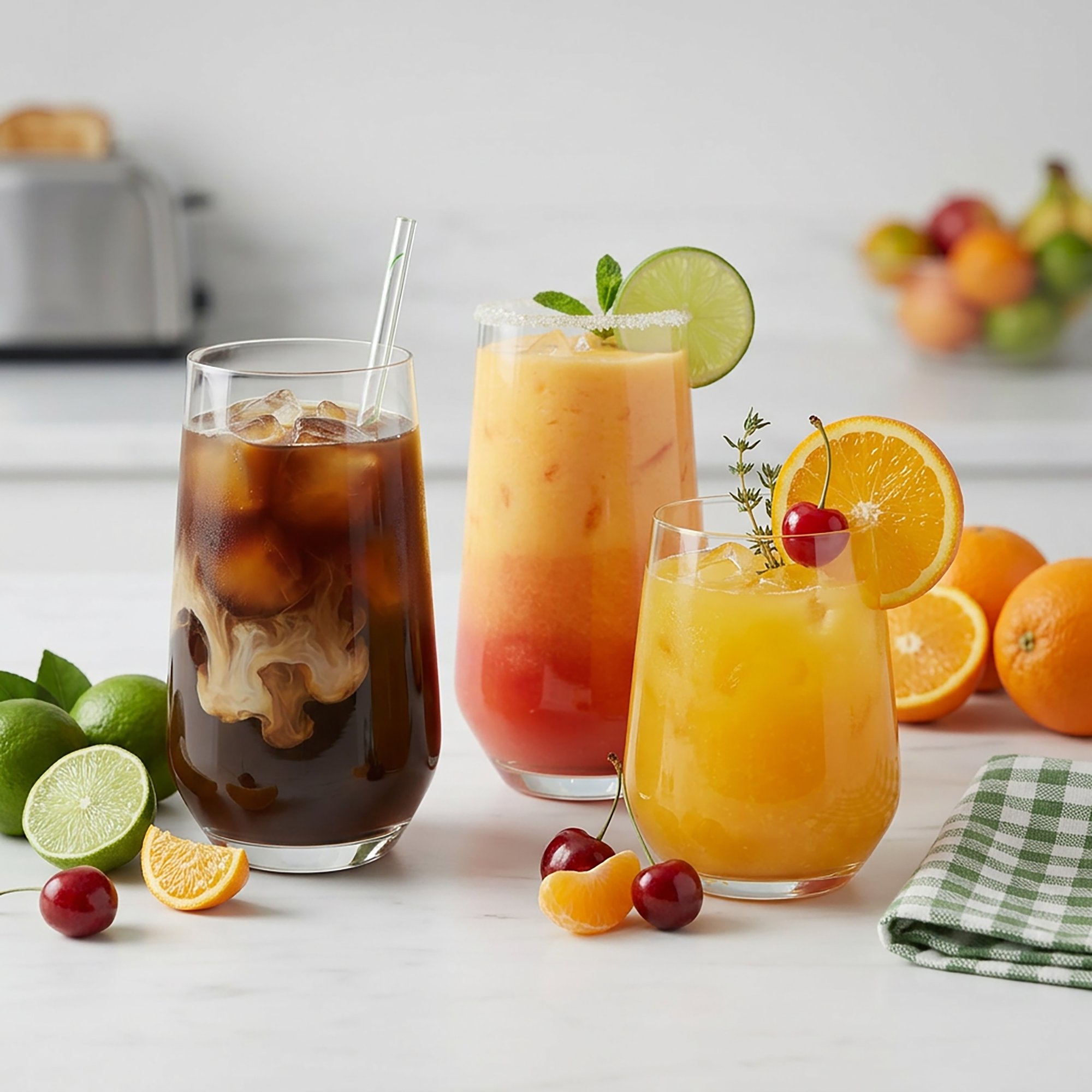 Tumblers with Drinks