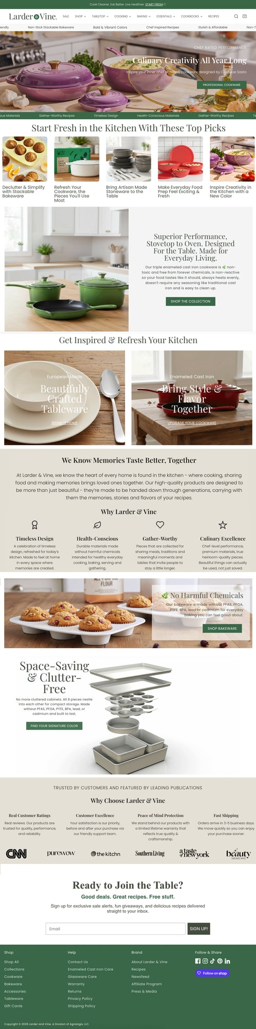 Web Design Larder Site_REV