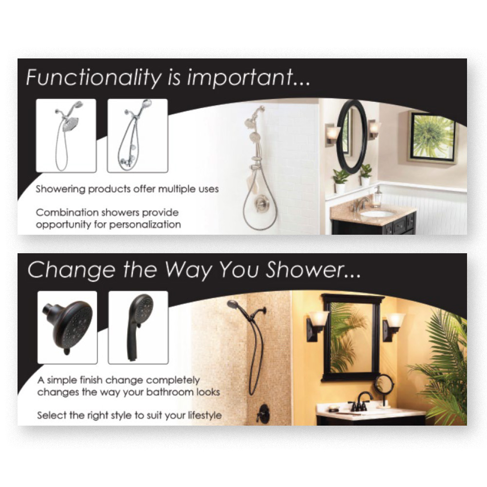 Menards Showering Sign