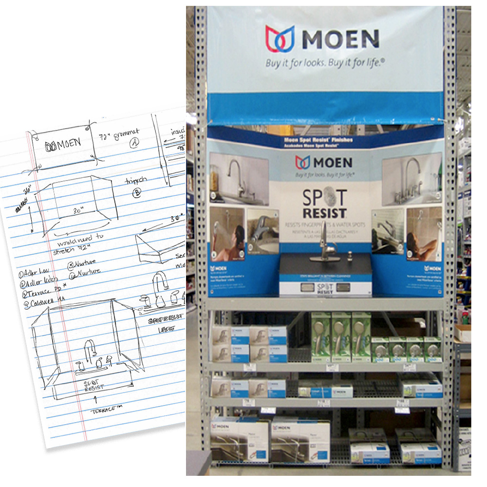 Moen End Cap Display